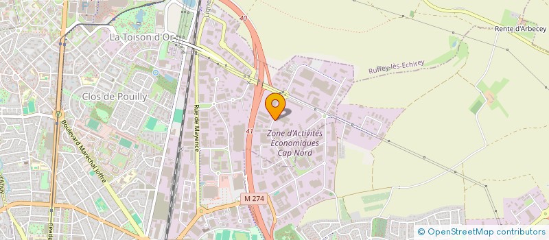 localisation de l'entreprise FREDERIC COIGNOT  PERRIGNY-LES-DIJON