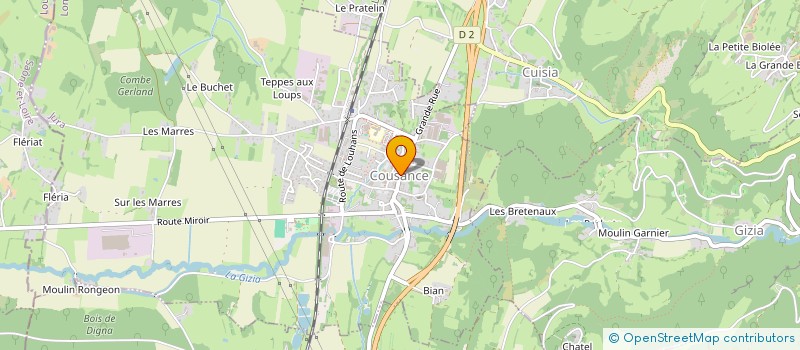 localisation de l'entreprise FREDERIC COLIN S.A.R.L.  COUSANCE