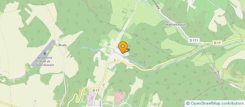 localisation de l'entreprise FREDERIC COSSARD  SAINT-ROMAIN