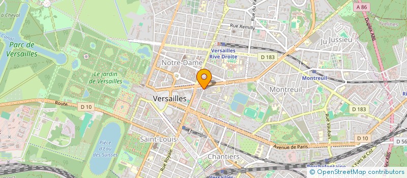 localisation de l'entreprise FREDERIC DUFAIX à VERSAILLES
