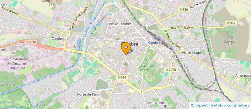 localisation de l'entreprise FREDERIC DUHAUBOIS COIFFURE  CAMBRAI