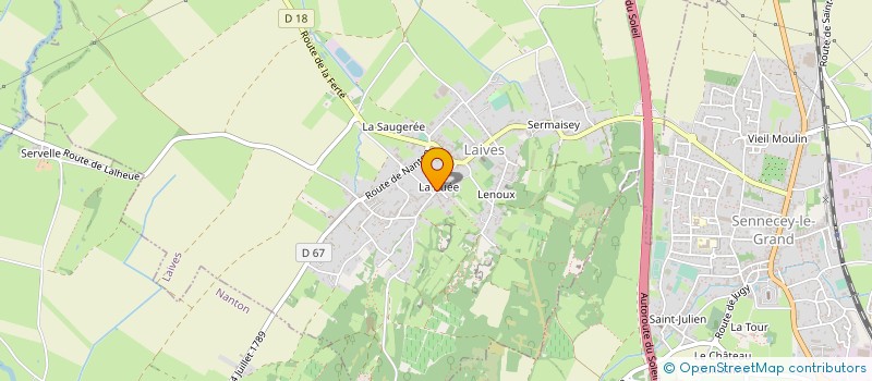 localisation de l'entreprise FREDERIC FAUCHER ARCHITECTURE  LAIVES