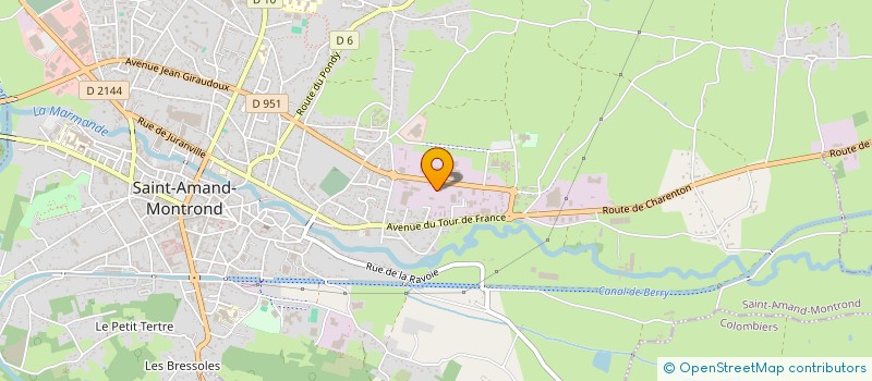 localisation de l'entreprise FREDERIC GARNIER SA à SAINT-AMAND-MONTROND