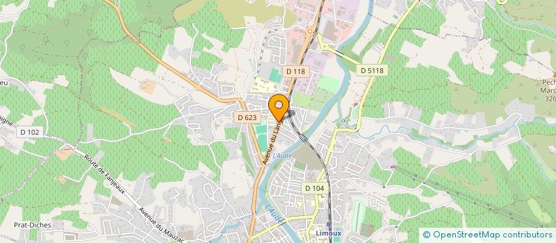 localisation de l'entreprise FREDERIC GARRIGUE  LIMOUX