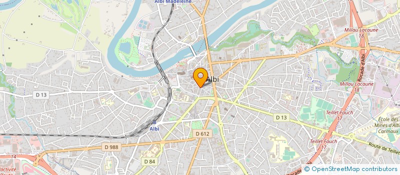 localisation de l'entreprise FREDERIC GOUX GREFFIER DE TRIBUNAL DE COMMERCE SOCIETE TITULAIRE D'UN OFFICE DE GREFFIER DE TRIBUNAL DE COMMERCE à ALBI