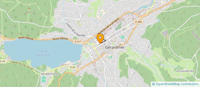 localisation de l'entreprise FREDERIC KARCHER SARL  GERARDMER