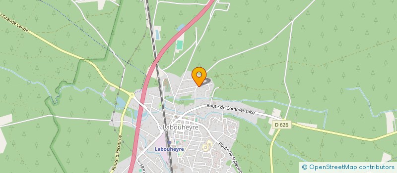 localisation de l'entreprise FREDERIC LACROIX  LABOUHEYRE