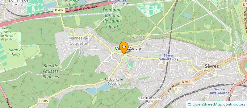 localisation de l'entreprise FREDERIC LAFAY - LE PRESIDENT  VILLE-D'AVRAY