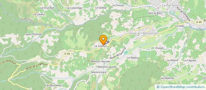localisation de l'entreprise FREDERIC LAVEUR à VAUX-EN-BEAUJOLAIS