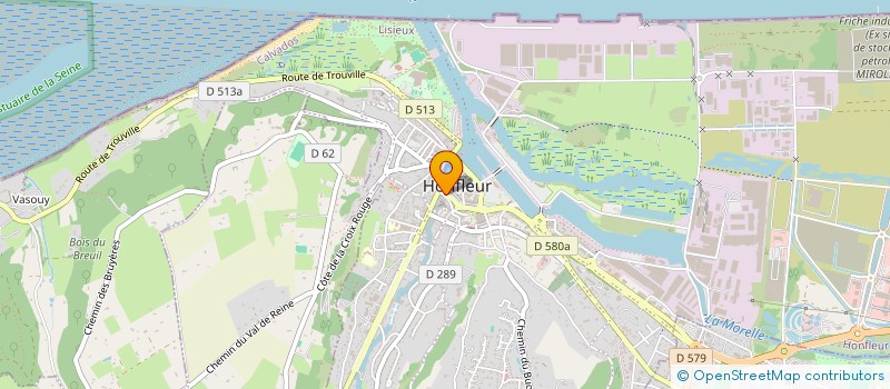 localisation de l'entreprise FREDERIC LERCOQUE SAS à HONFLEUR
