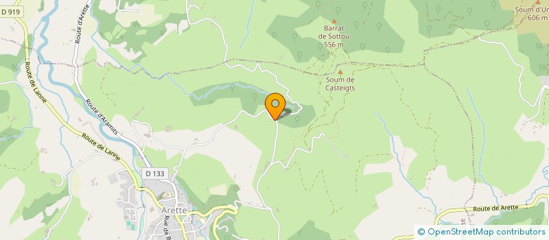 localisation de l'entreprise FREDERIC LOUSTALET SAS  ARETTE