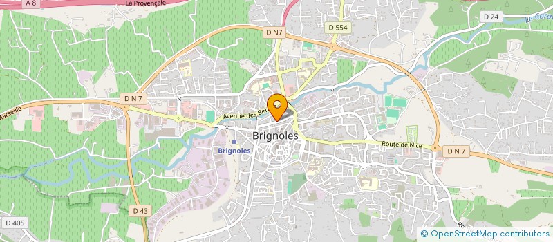 localisation de l'entreprise FREDERIC MARIN  BRIGNOLES