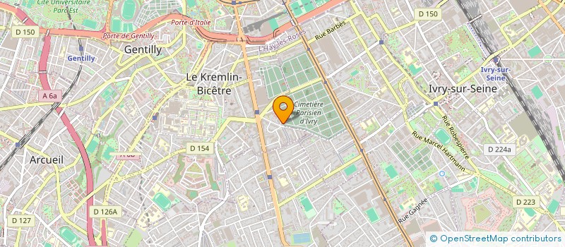 localisation de l'entreprise FREDERIC MATIGNON  KREMLIN BICETRE