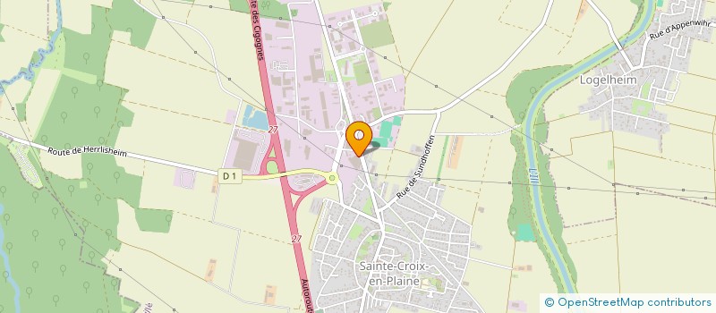 localisation de l'entreprise FREDERIC PACKAGING - GRAI PACK  SAINTE-CROIX-EN-PLAINE