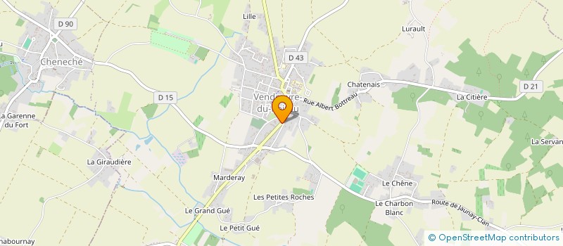 localisation de l'entreprise FREDERIC POITEVIN à SAINT-MARTIN-LA-PALLU