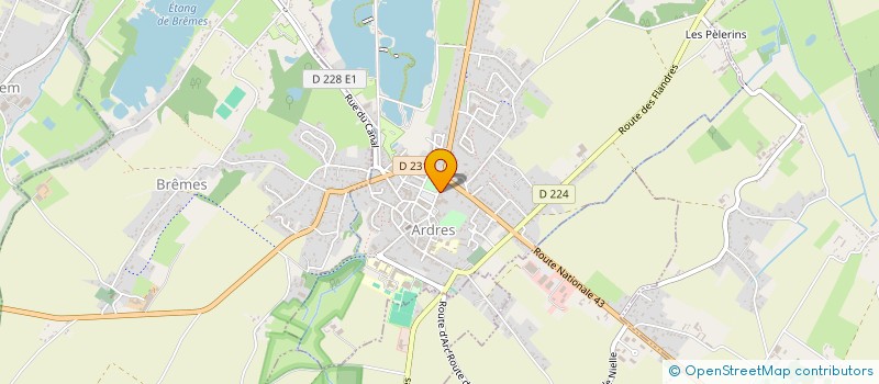 localisation de l'entreprise FREDERIC POUILLY  ARDRES