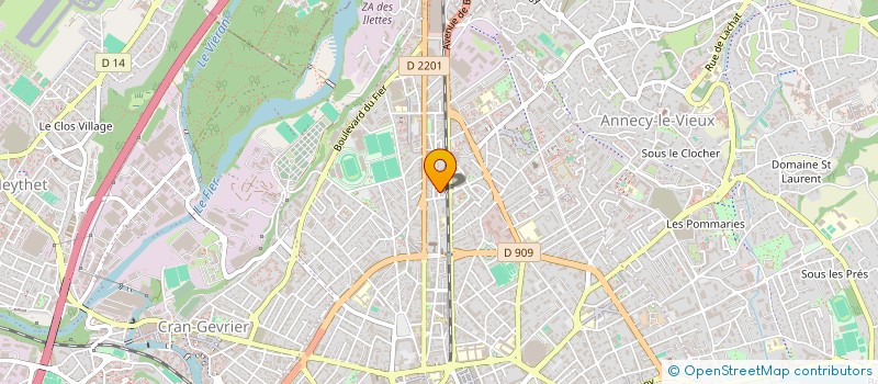 localisation de l'entreprise FREDERIC POULET à ANNECY