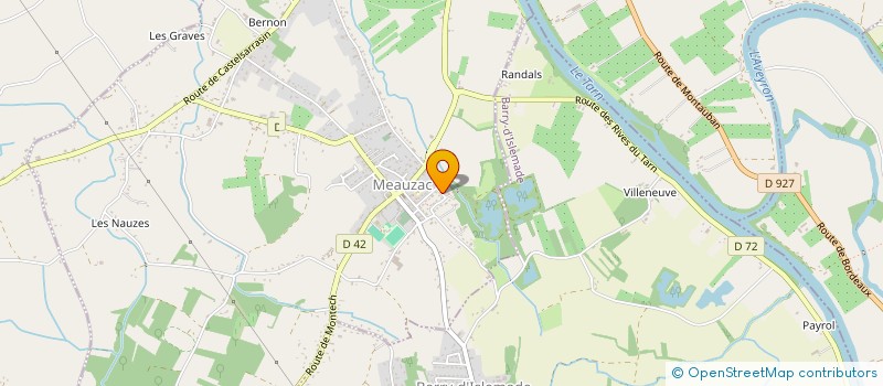 localisation de l'entreprise FREDERIC RAMEAUX TRAITEUR  MEAUZAC