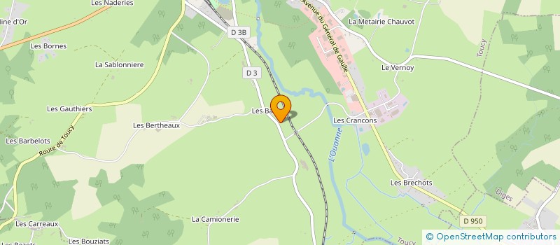 localisation de l'entreprise FREDERIC SALOMEZ TRANSPORT  TOUCY