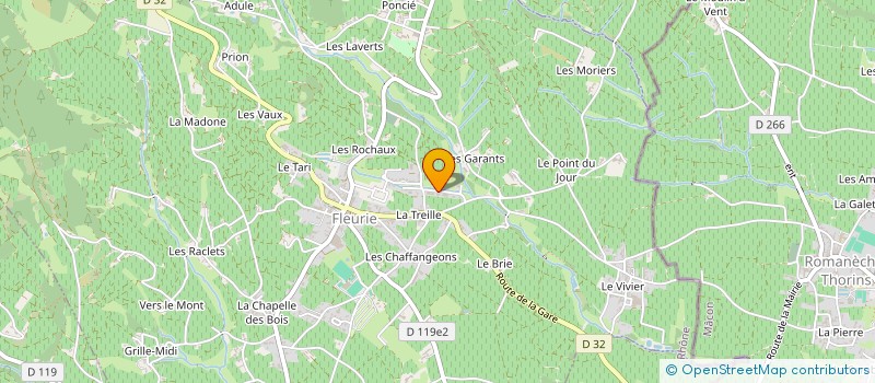 localisation de l'entreprise FREDERIC SERVICES FROID  FLEURIE