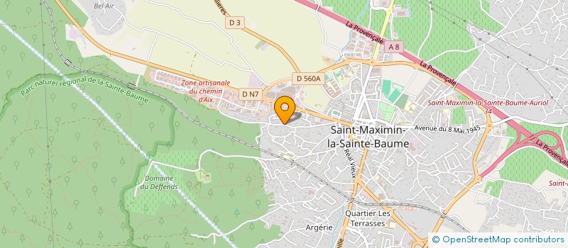 localisation de l'entreprise FREDERIC SEVRIN ET CHRISTIAN CASTELLI, NOTAIRES ASSOCIES à SAINT-MAXIMIN-LA-SAINTE-BAUME