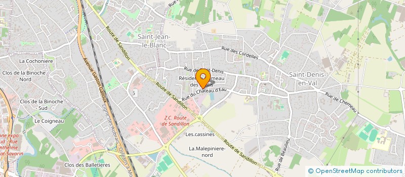 localisation de l'entreprise FREDERIC SUCHER à SAINT-DENIS-EN-VAL