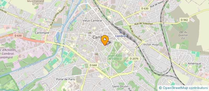 localisation de l'entreprise FREDERIC THIEULEUX CUISINES à CAMBRAI