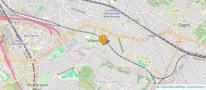 localisation de l'entreprise FREDERIC TRANSPORT  VILLEMOMBLE