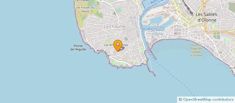 localisation de l'entreprise FREDERIC TRON à LES SABLES D'OLONNE