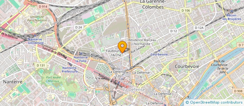 localisation de l'entreprise FREDERICA  COURBEVOIE