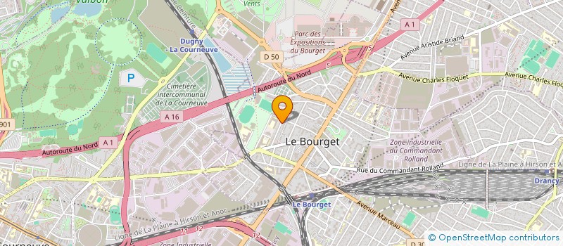 localisation de l'entreprise FREDERICK SIMON CONSEILS  LE BOURGET