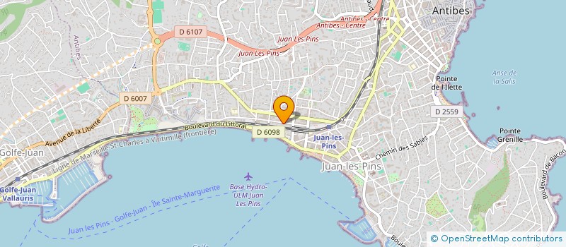 localisation de l'entreprise FREDERIQUE DUBOST CONSEIL  ANTIBES