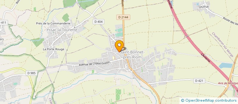 localisation de l'entreprise FREDERIQUE EVENTS  SAINT-BONNET-PRES-RIOM