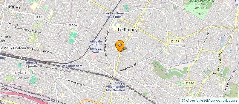 localisation de l'entreprise FREDERIQUE FLEURS à LE RAINCY