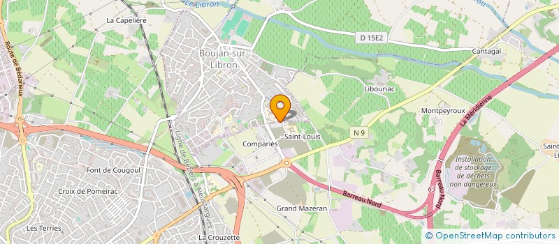 localisation de l'entreprise FREDERIQUE SENEGAS, PATRICK HAENSLER, FABIENNE SENEGAS, OLIVIER JAUSSEME ET OLIVIER CABEZAS, MEDECINS ASSOCIES  BOUJAN-SUR-LIBRON