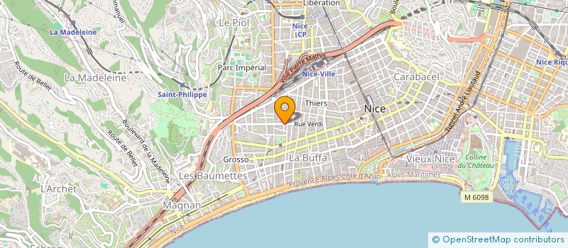 localisation de l'entreprise FREDFRA à NICE
