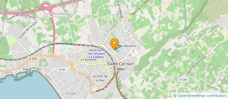 localisation de l'entreprise FREDIANI SERVICES à SAINT-CYR-SUR-MER