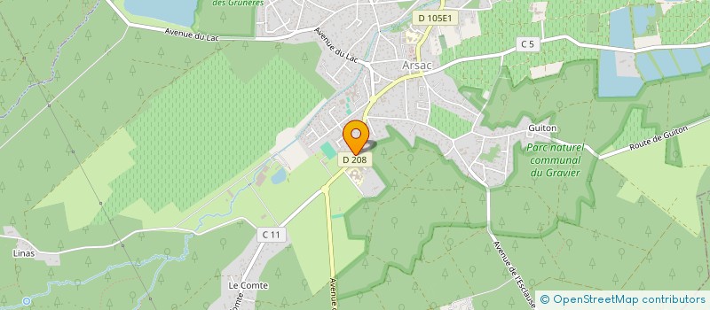 localisation de l'entreprise FREDILINE  ARSAC