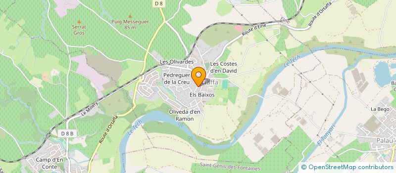 localisation de l'entreprise FREDINE  ORTAFFA