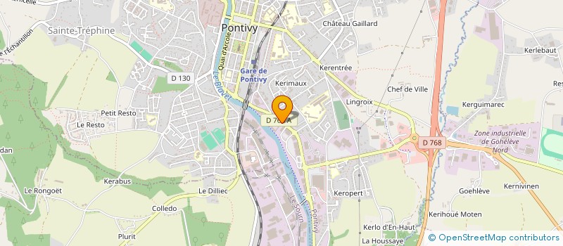 localisation de l'entreprise FREDISA à PONTIVY