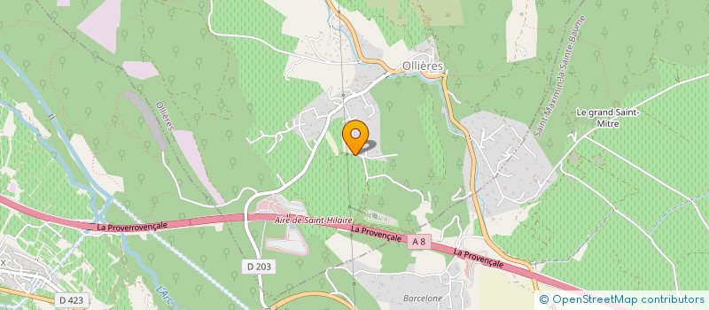 localisation de l'entreprise FREDLAUMAT à OLLIERES