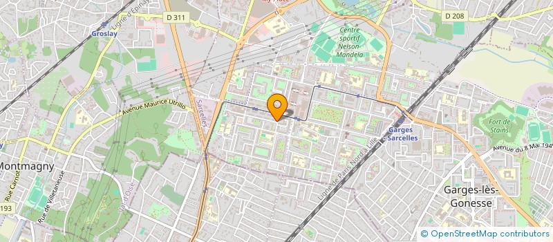 localisation de l'entreprise FREDLAURE à SARCELLES