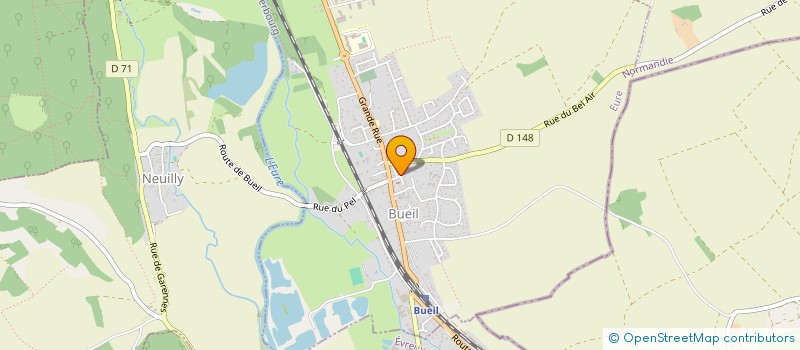 localisation de l'entreprise FREDLAURE  BUEIL