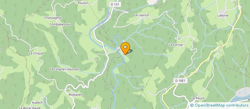 localisation de l'entreprise FREDLINE à ARGENTAT-SUR-DORDOGNE