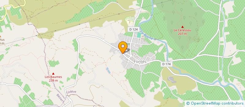 localisation de l'entreprise FREDLINE  FONTES