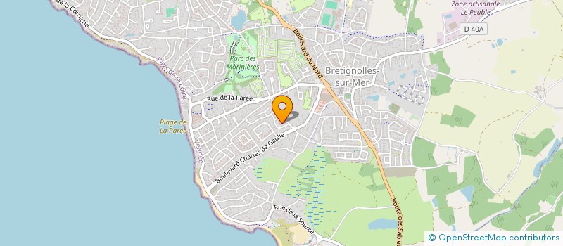 localisation de l'entreprise FREDLINE PATRIMOINE à BRETIGNOLLES-SUR-MER