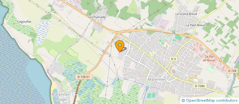 localisation de l'entreprise FREDMAR  MARENNES-HIERS-BROUAGE