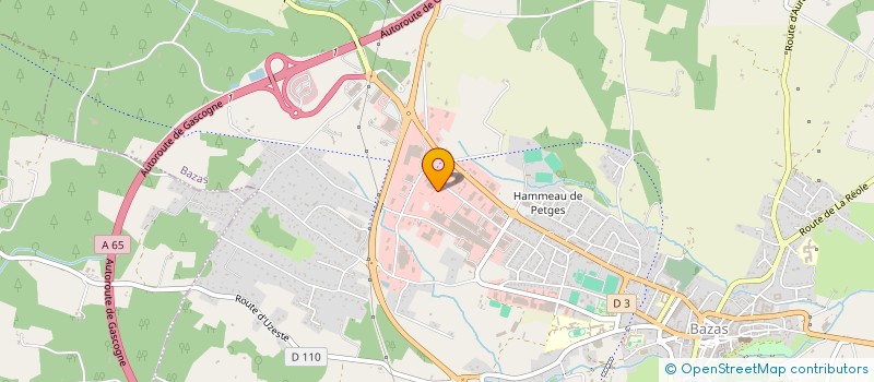 localisation de l'entreprise FREDMATH  BAZAS