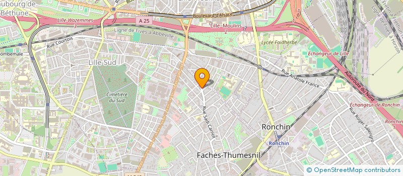 localisation de l'entreprise FREDO SARL  FACHES-THUMESNIL