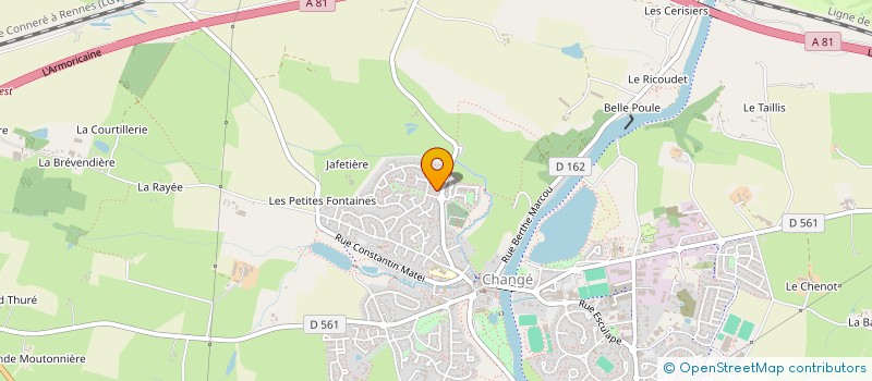 localisation de l'entreprise FREDOLANDE  CHANGE